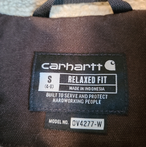 Carhartt Duck Sherpa Lined Mock Neck Vest - Picture 4 of 8